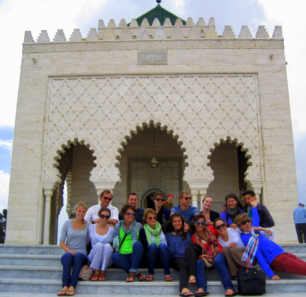 Photo of students in Morocco